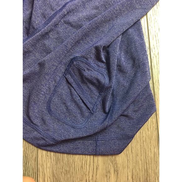 Lululemon Blue Purple Long Sleeve Thumbhole Reflection Womens Size 6 - Picture 6 of 11